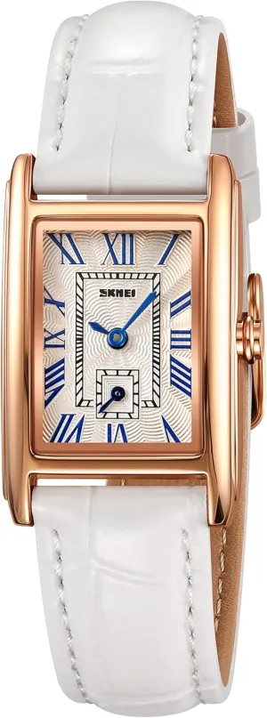 Vintage Women's Rectangle Wrist Watch Classic Ladies Analog Quartz Watch Ultra-Thin Ladies Bangle Bracelet Watch Female freudian grant mediocre lifeblood Business Dress Watch with Leather Strap FANMIS 