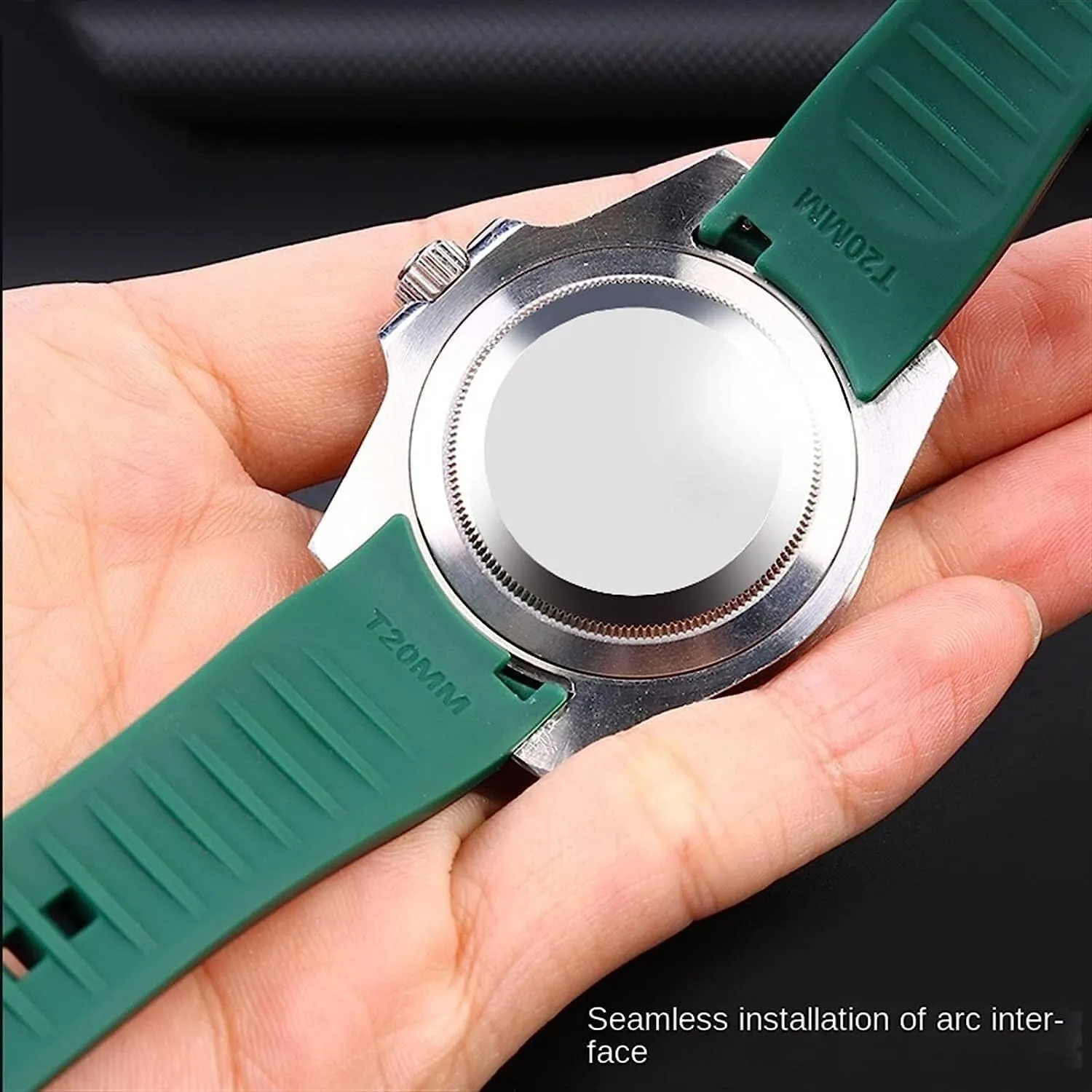 Watch Accessories 20mm 22mm Double color Silicone Strap For Citizen Arc Mouth Watchband protective brief precarious Bracelet 