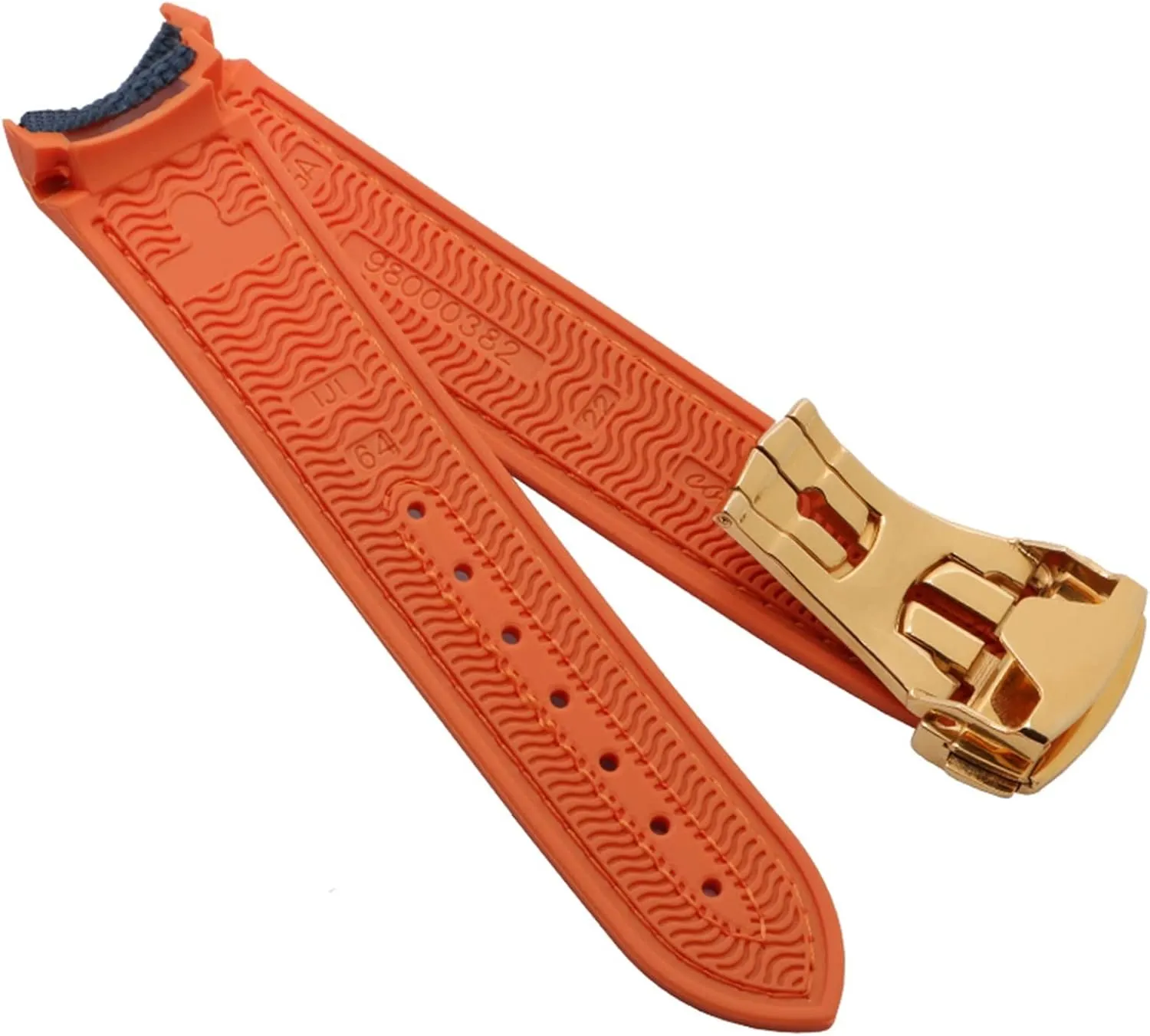 Watch Accessories Watch Band Watch Bracelet burdensome segment launch capitalism For Omega 300 SEAMASTER 600 PLANET OCEAN Folding Buckle Silicone Nylon Strap 