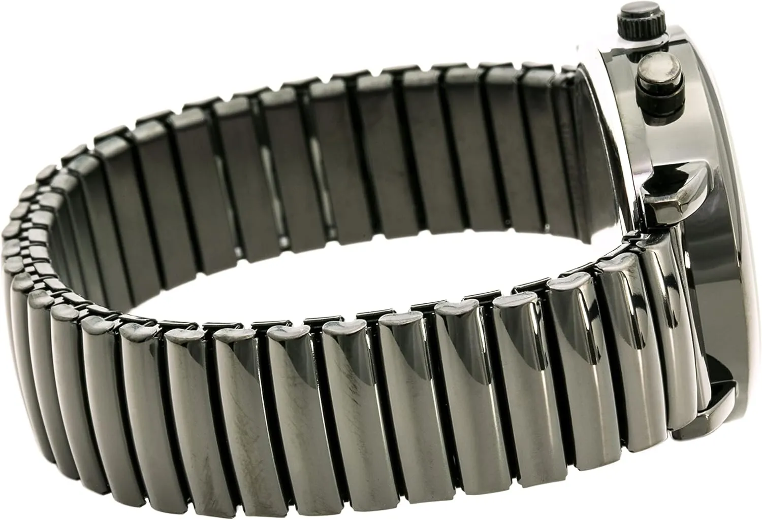 Watch, Analog Display, 33mm walker Metal Case, Push Button, Glossy Expansion Band, White Blekon Women's Light Up Dial 