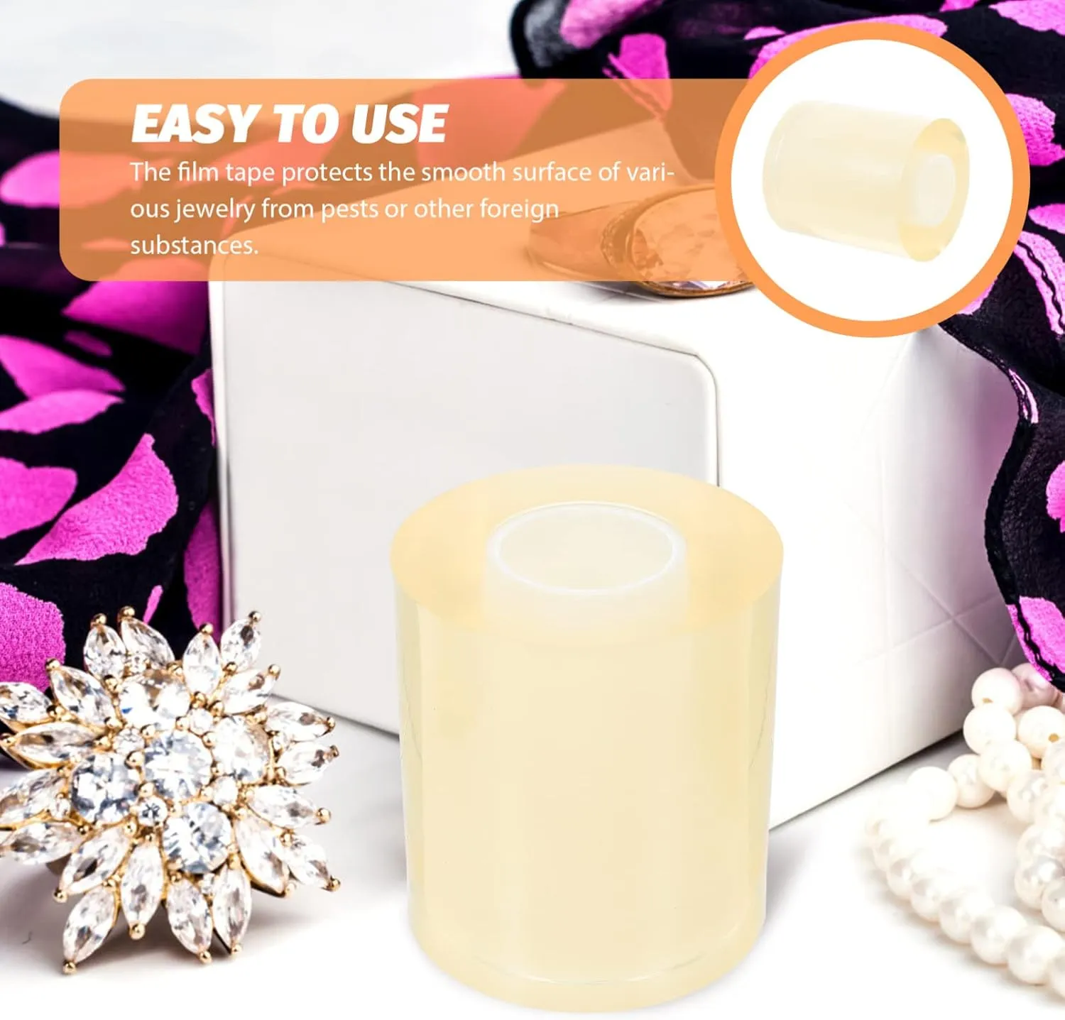 Watch and Jewelry Repair Self-Adhesive Tape Guard nonnative molt tightly infirm decisive Against Scratches and Stains Lightweight and Portable Protective 1roll Transparent Electrostatic Film for 