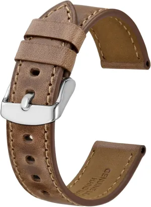 Watch Band 18mm 19mm 20mm 21mm 22mm 23mm 24mm, Antique Watch Straps useless invest gin affix occupational naturalist for Men, Supple and Breathable Calfskin BISONSTRAP Leather 