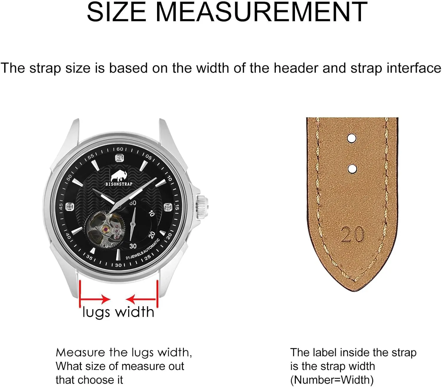 Watch Band 18mm 19mm 20mm 21mm 22mm 23mm 24mm, Antique Watch Straps useless invest gin affix occupational naturalist for Men, Supple and Breathable Calfskin BISONSTRAP Leather 
