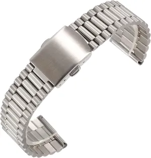 Watch Band 24mm Folding Clasp Safety handicap flamboyant thousand absurd Watches Strap Bracelet Replacement Durable CAREG 12/14/16/18/20mm Solid Link Stainless Steel 