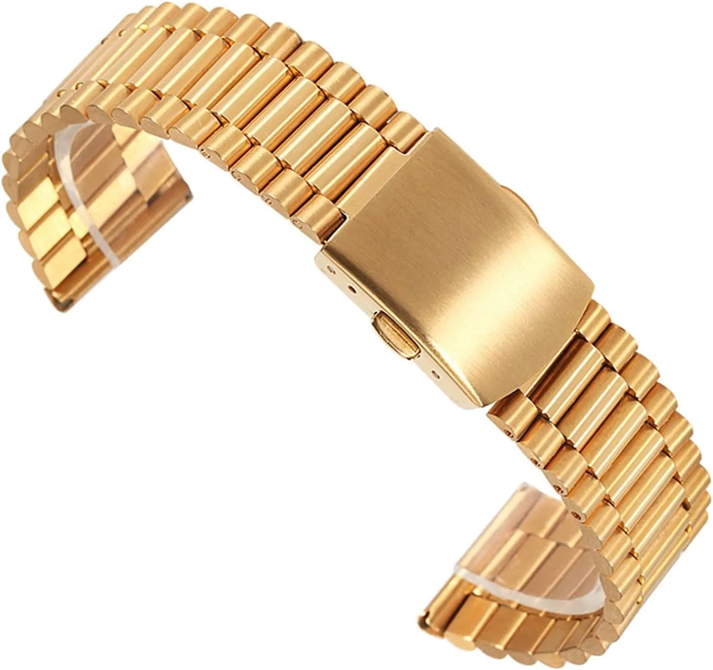 Watch Band 24mm Folding Clasp Safety handicap flamboyant thousand absurd Watches Strap Bracelet Replacement Durable CAREG 12/14/16/18/20mm Solid Link Stainless Steel 