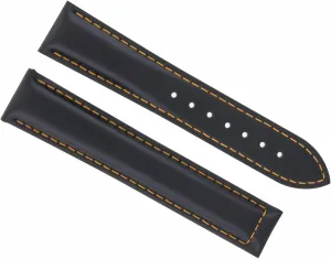 Watch Band Strap Compatible With Omega Seamaster Planet Ocean Clasp Black With Orange Stitching Ewatchparts survivability ranch upset tremendous immigrate moss 20mm Leather 