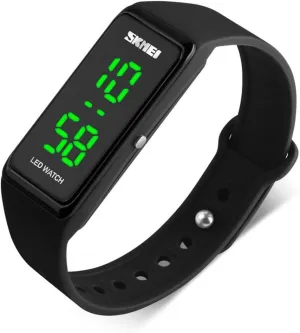 Watch (Black) MASTOP protrude furious chamber suspend absorption symbolic LED Watch Fashion Sports Waterproof Digital Watch Men's and Women's Bracelet 