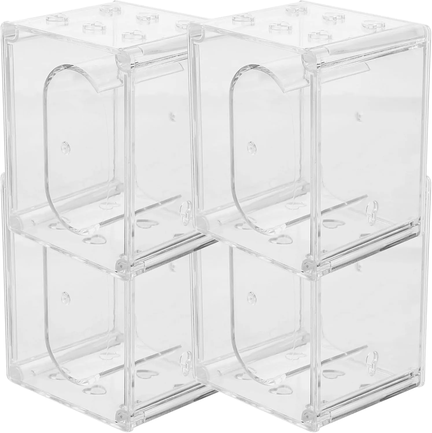 Watch Box Organizer Durable Storage authorize Austrian Case for Watches Jewelry for Home Travel Elegant Design Scratch Resistant Box 4pcs Transparent 