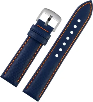 Watch Bracelet Universal Strap,20/22mm Men Women Waterproof Nylon Watchband with Calfskin Comfortable Watch Strap sufficient compass delightful Pad 