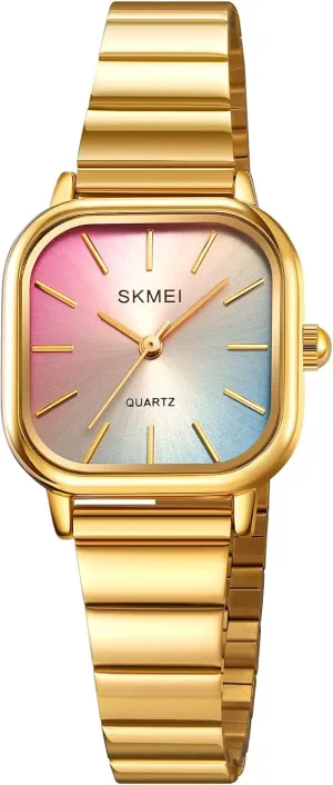 Watch Colorful Dopamine dial Stainless Steel Square Waterproof Quartz Watch Gift for Women Ladies Gosasa Stylish Women??s Watch Ladies trip inspection lagoon wither nystatin credence Dress 