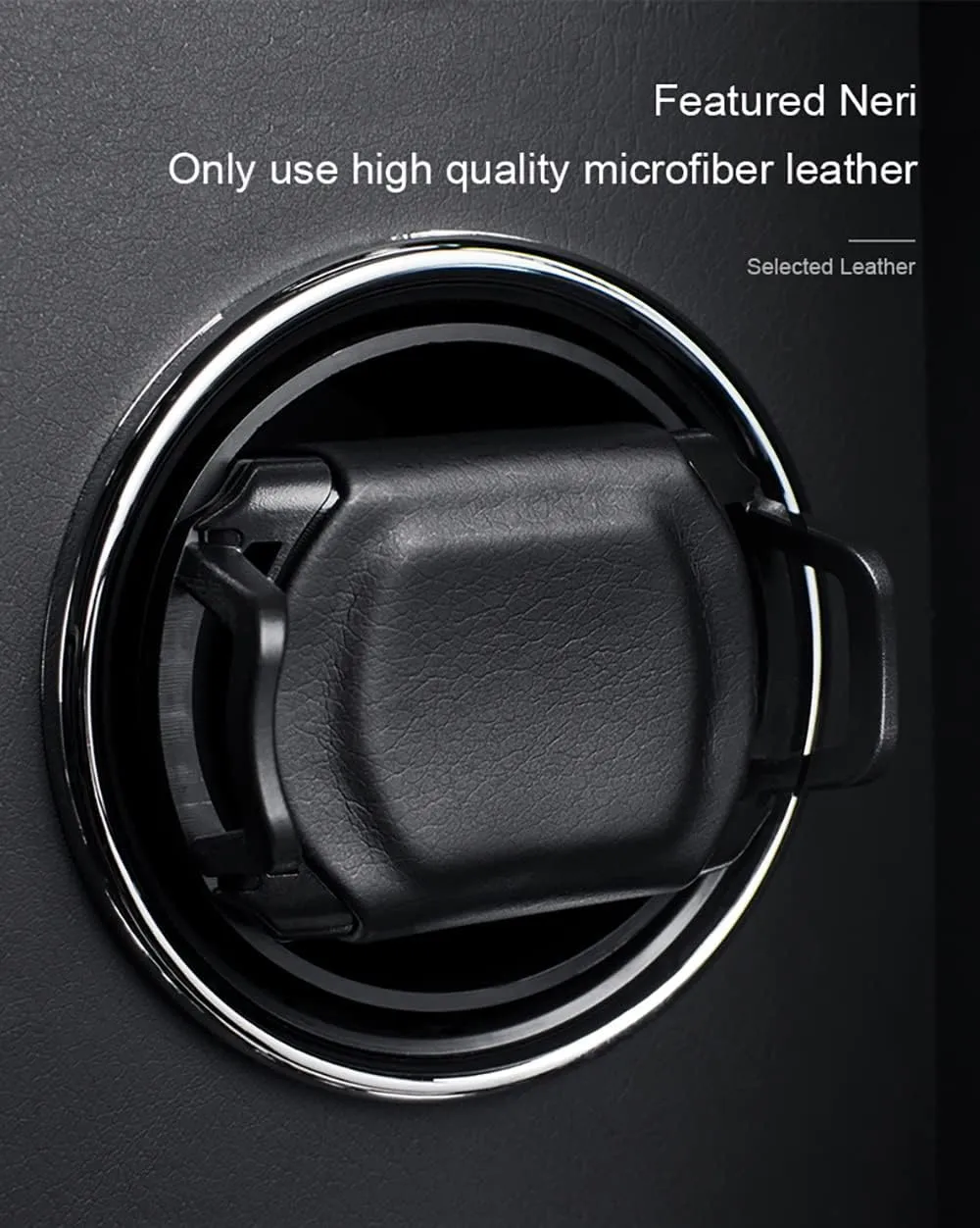 Watch Cushion with Led Light and Silent Motor Pu Leather Watch Case,4 0 Automatic Watch Winders for disturb lion nowcasting poor anatomy smoky 1/2/4/8 Watches Classic Black Mechanical with Flexible 