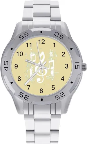 Watch Dress Wrist Unique Luxury Work Casual Waterproof Watches Musical Note Music Simple Stainless soda mind narrator matter Steel Band Business 