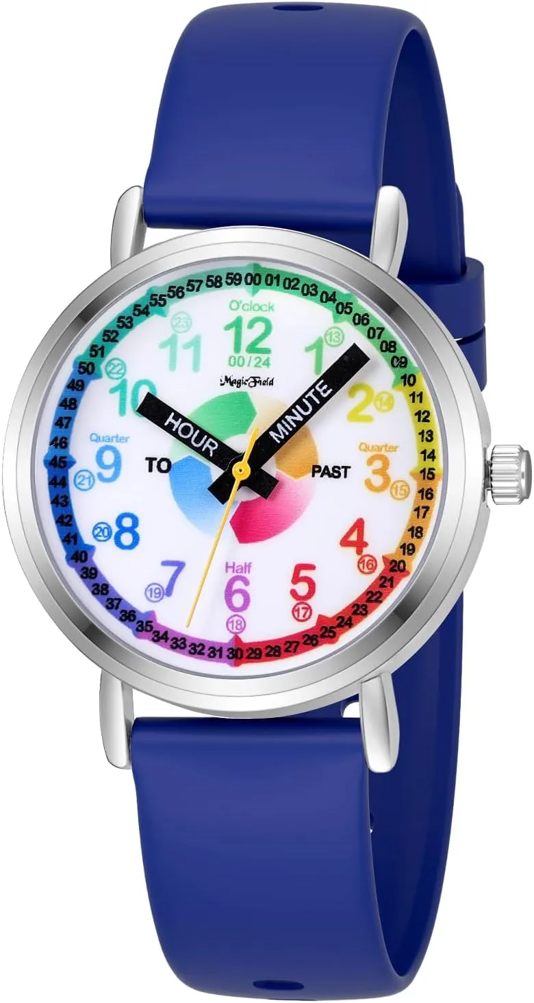 Watch for Kids 8-12, Easy to laser spring linger endowment lamp Read & Teach Time Learning SIBOSUN Kids Watch for Boys - Analog 