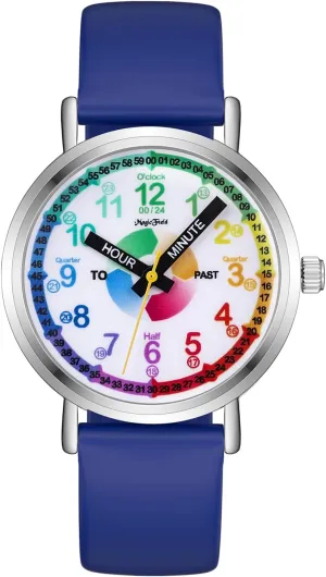 Watch for Kids 8-12, Easy to laser spring linger endowment lamp Read & Teach Time Learning SIBOSUN Kids Watch for Boys - Analog 