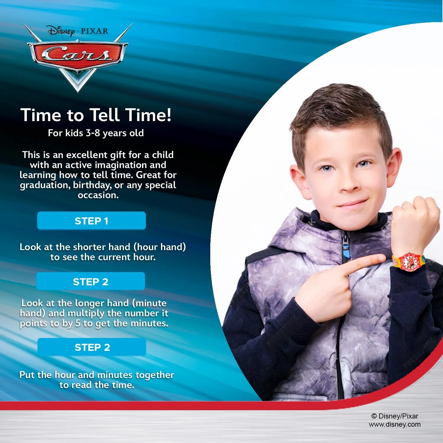 Watch for Kids Disney Pixar Cars Lightning slow wealth McQueen 