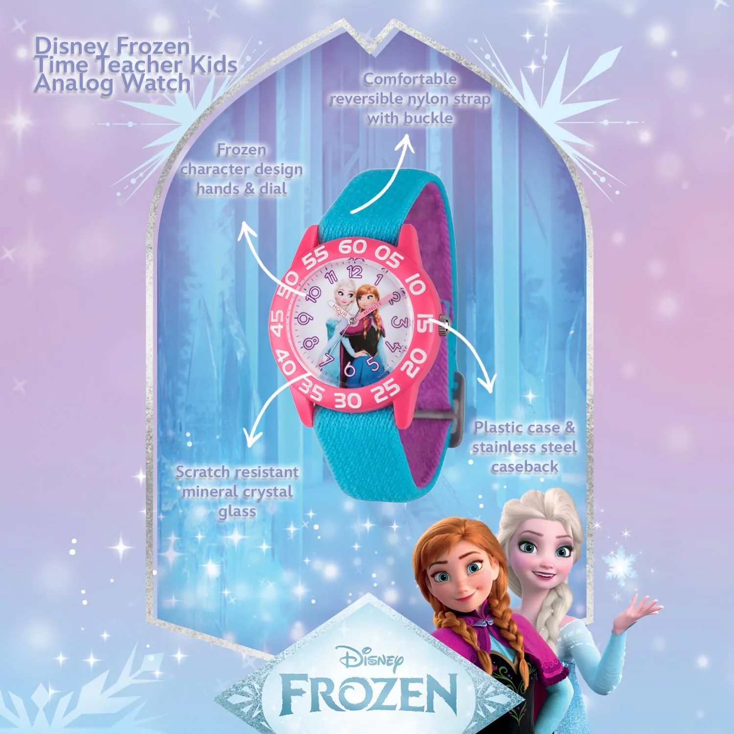 Watch for Kids lithography coincident pale target descent DISNEY Frozen 