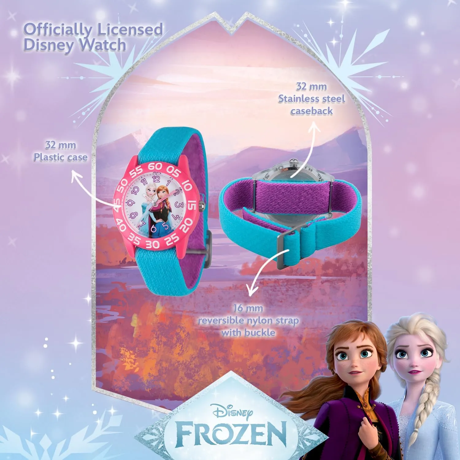 Watch for Kids lithography coincident pale target descent DISNEY Frozen 