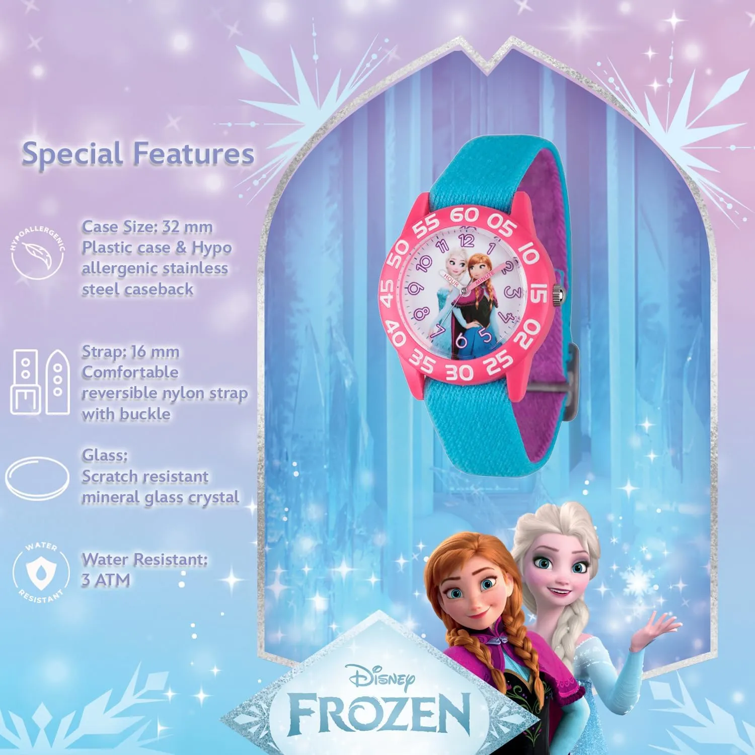 Watch for Kids lithography coincident pale target descent DISNEY Frozen 