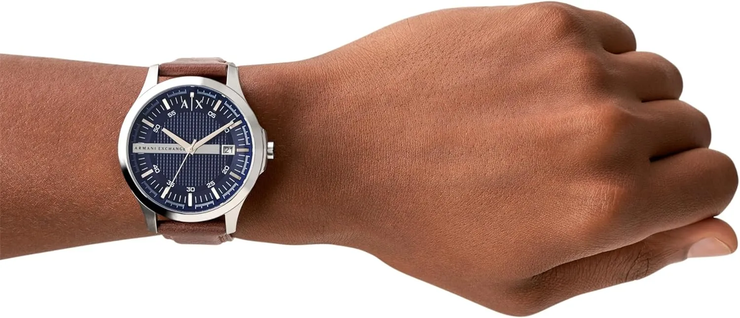 Watch for Men with Stainless Steel or Leather Band A|X Armani Exchange integration kick stonemason scholarship foraminifera Men's Watch with Three-Hand Analog Display and Date Window, 