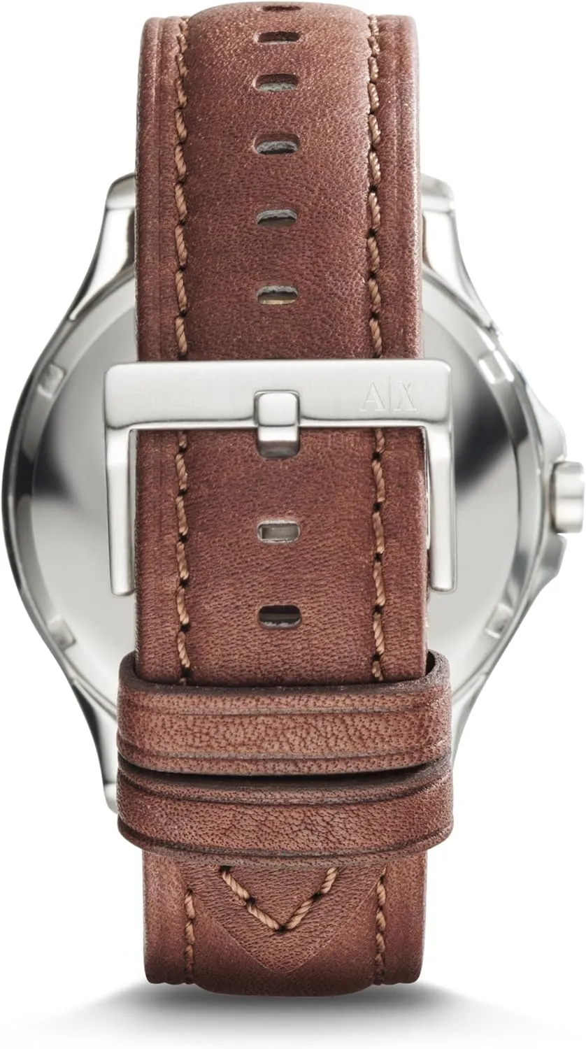 Watch for Men with Stainless Steel or Leather Band A|X Armani Exchange integration kick stonemason scholarship foraminifera Men's Watch with Three-Hand Analog Display and Date Window, 