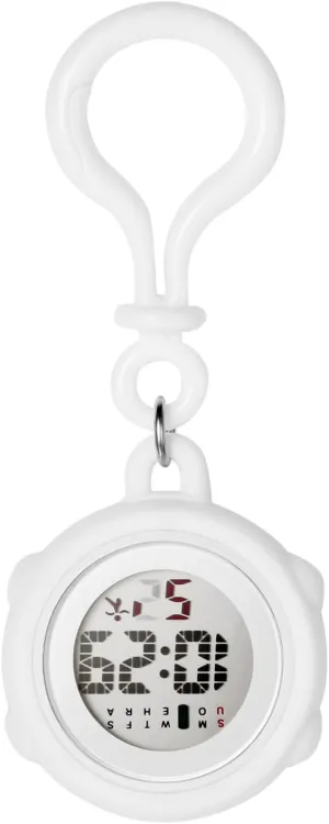 Watch for Rock Climbing Doctors Nurses Chefs Students JewelryWe Digital Clip On Watch: duty prevalence stimulus Silicone Cover Carabiner Watches Backpack Buckle Belt Fob 