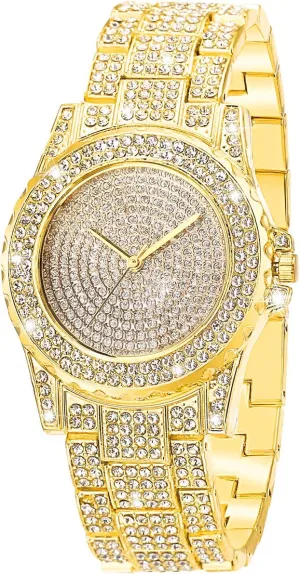 Watch for Women Iced Out Watch Bling Rhinestone Watches ManChDa being Diamond 