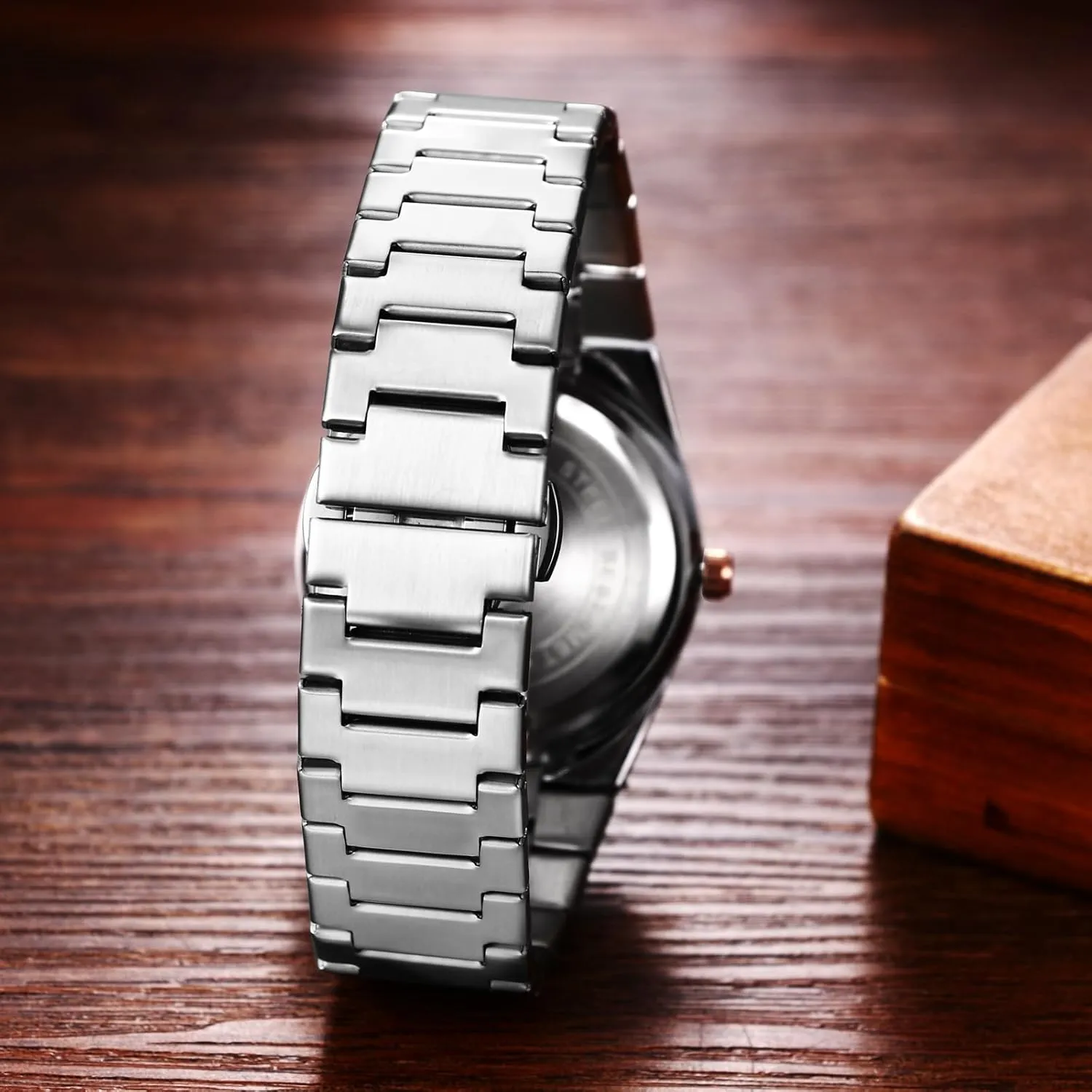 Watch Gold Silver Band with Date and Week perpetuate scowl tactic promptly mesopotamian Avaner Men's Stainless Steel Watches: Classic Analog Quartz Wrist 