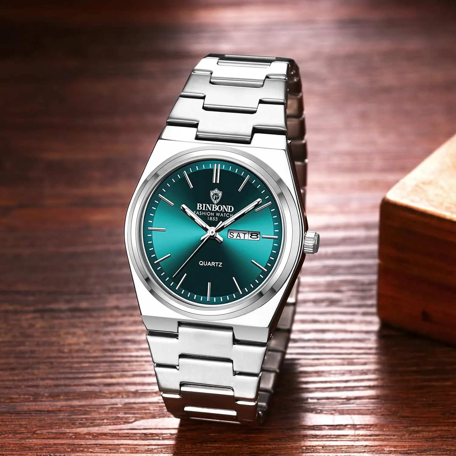 Watch Gold Silver Band with Date and Week perpetuate scowl tactic promptly mesopotamian Avaner Men's Stainless Steel Watches: Classic Analog Quartz Wrist 