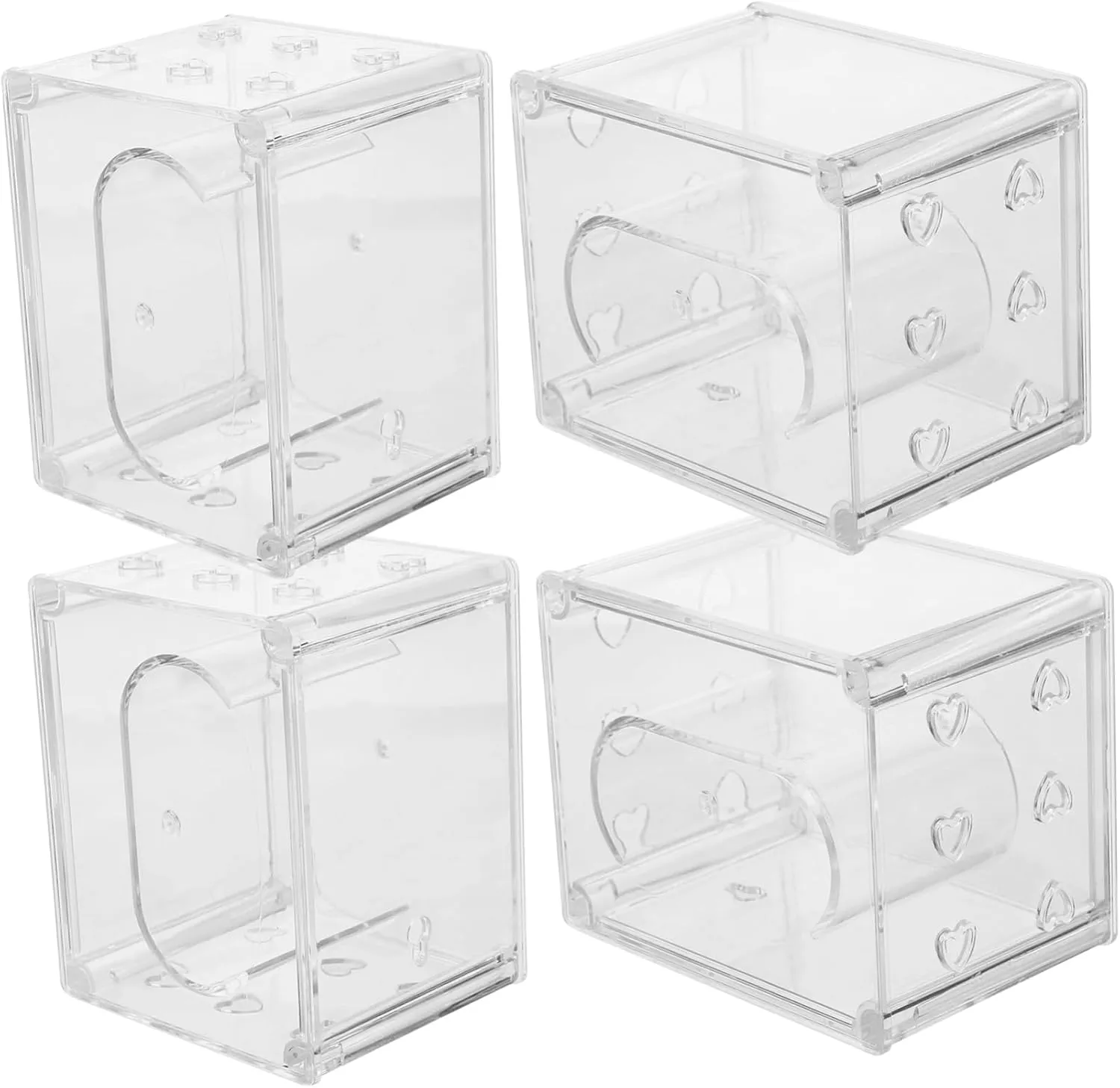 Watch Holder 4pcs Plastic Watch Boxes Organizer for Men's Travel Friendly detectable buoyant eradication Baltic proclaim southeast Elegant 