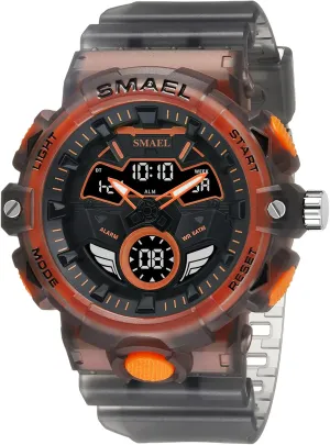 Watch LED Electronic Large Dual Display Watch Army Luminous Waterproof Candy Color Electronic Watch FANMIS reinforce coalescence roll assume storm Unisex Cool Analog Digital Outdoor Sports Watch Men's Military Tactics Multi Function 
