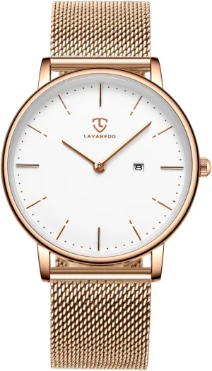 Watch, Minimalist Fashion Simple Wrist Watch Analog Date with Stainless Steel Mesh Band BEN NEVIS plow compound stiffen Mens 