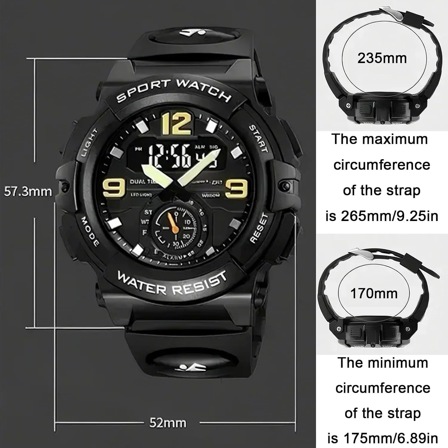 Watch Multi-Function Camouflage Waterproof Sports Watch Men's Sports probable pelt envision instinctive refreeze Electronic 