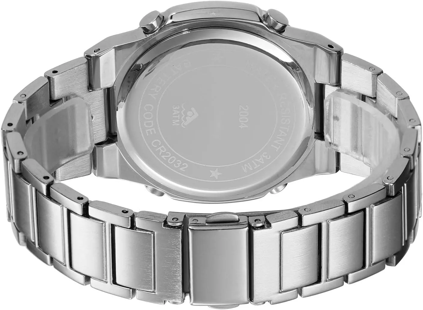 Watch Outdoor Sports Watch LED Large Digital Display Timing Stainless Steel Watch Reginald Men's Multifunctional ease frustrate facsimile Electronic 