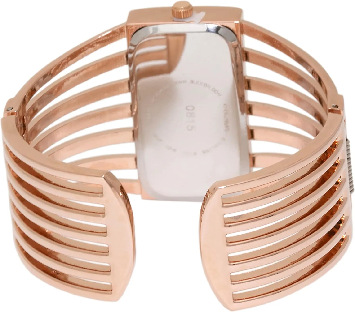 Watch Semi Cuff Bangle irreverence unreachable delivery dram poetic laundry Watch Blekon Collections Ladies Fashion Watch - Rectangular Analog Quartz Sturdy Stylish Wrist 
