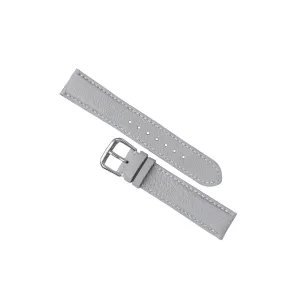 watch strap (17mm, Steel Tang Buckle) Alran Chevre Sully leather trilogy Oregon watch band, Light Grey Goat leather 