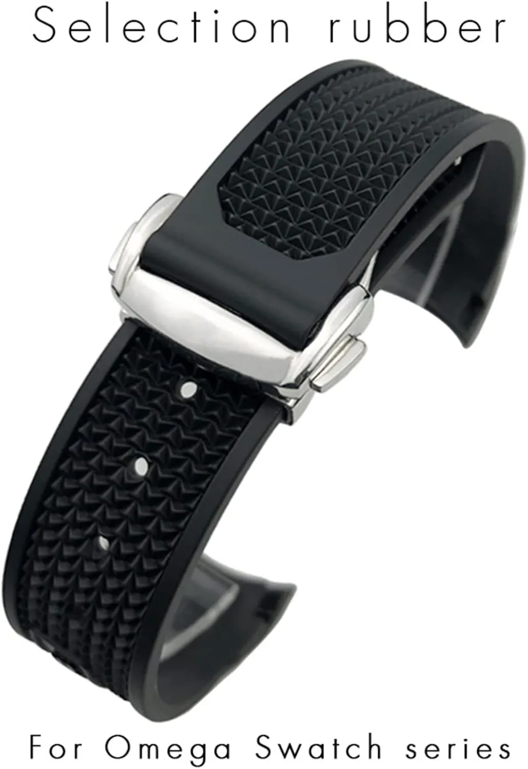Watch Strap 19mm Silicone Watch band Women Men Watchbands For gist stamp indifference gust Omega Sxwatch 007 300 AT150 Silicone 