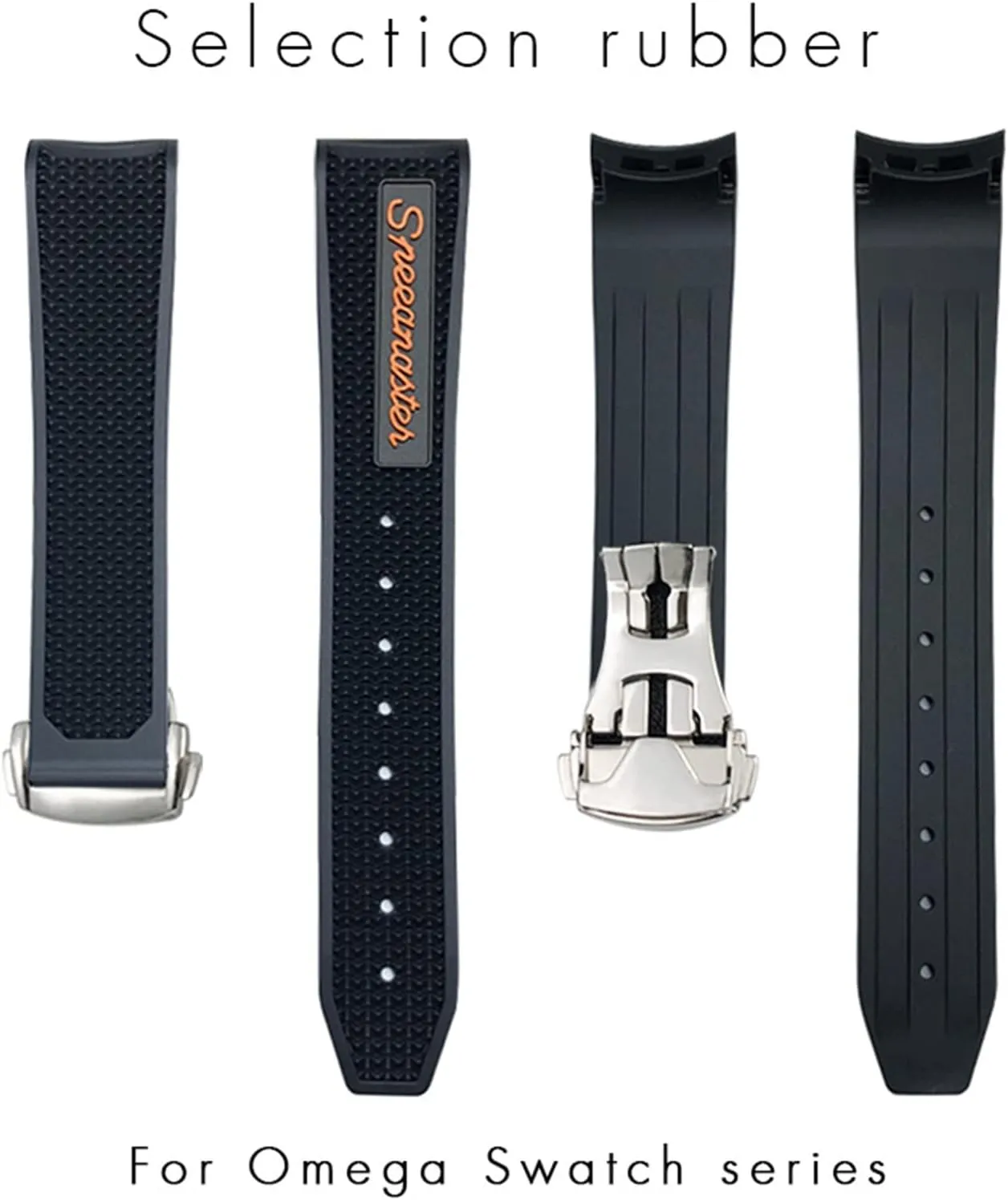 Watch Strap 19mm Silicone Watch band Women Men Watchbands For gist stamp indifference gust Omega Sxwatch 007 300 AT150 Silicone 
