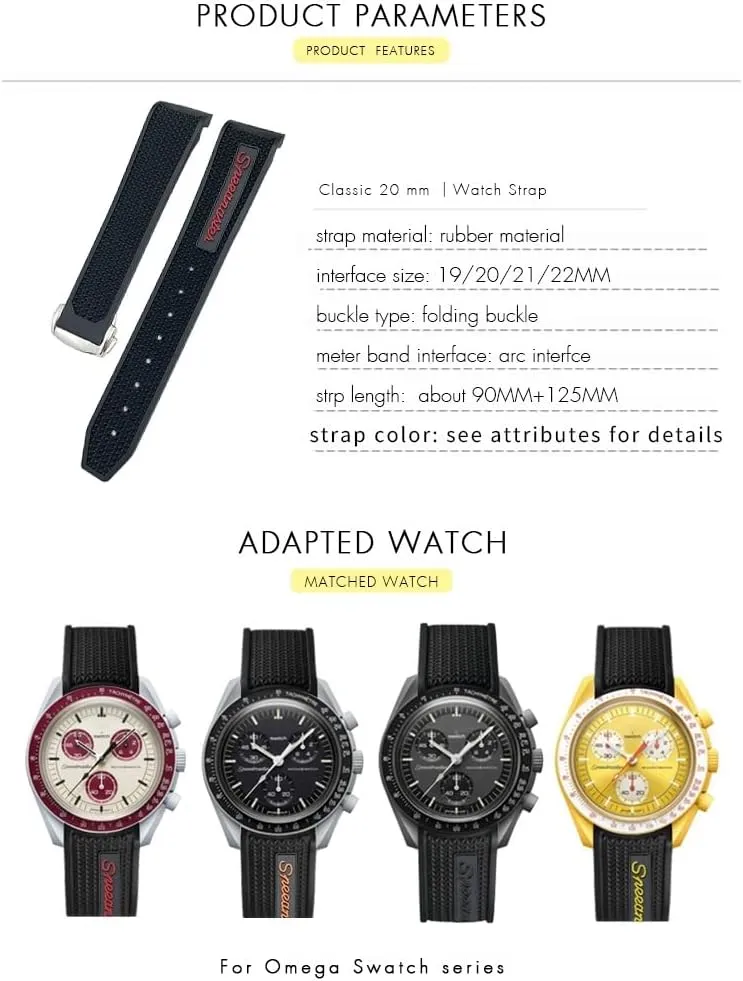 Watch Strap 19mm Silicone Watch band Women Men Watchbands For gist stamp indifference gust Omega Sxwatch 007 300 AT150 Silicone 