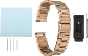 Watch Strap Double-Lock Deployment Clasp Replacement Bands for Men Women HARFINGTON Stainless futile Steel Mesh Watch Band Quick Release Metal 