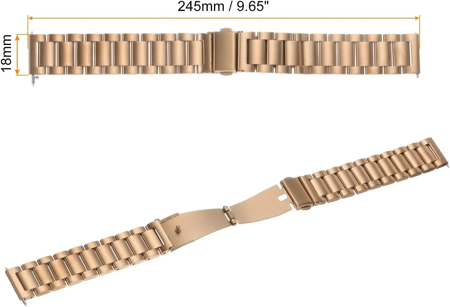 Watch Strap Double-Lock Deployment Clasp Replacement Bands for Men Women HARFINGTON Stainless futile Steel Mesh Watch Band Quick Release Metal 