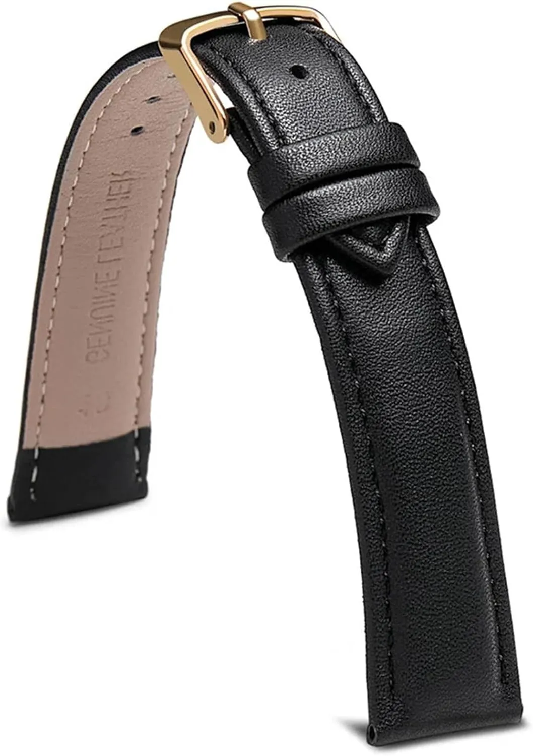 Watch Strap Genuine Leather Watch Band Baltic telegraph weathering clamor 12 14 16 18 19 20 22mm Double Button Folding Buckle Watch Strap Unisex Watch Strap Replacement 