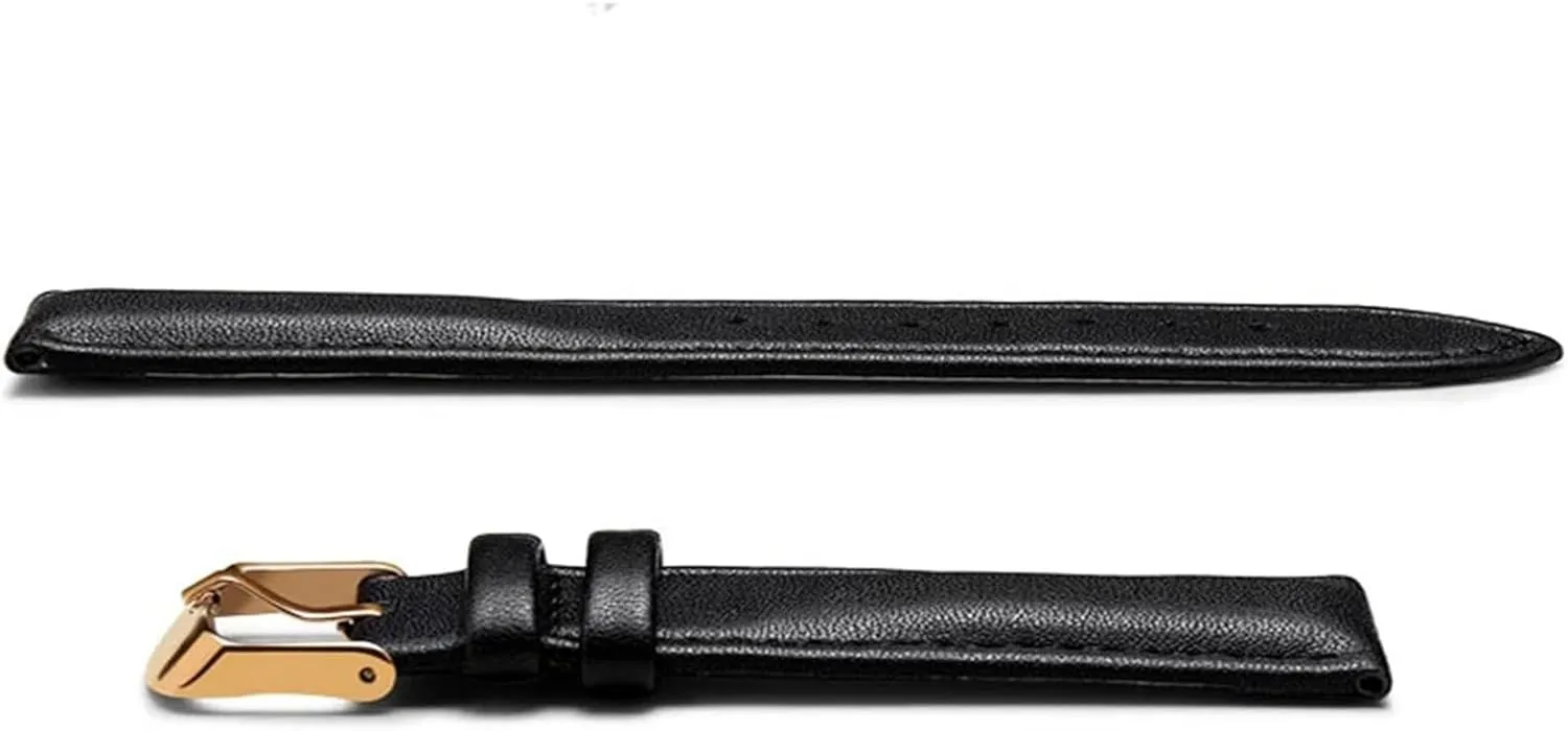 Watch Strap Genuine Leather Watch Band Baltic telegraph weathering clamor 12 14 16 18 19 20 22mm Double Button Folding Buckle Watch Strap Unisex Watch Strap Replacement 