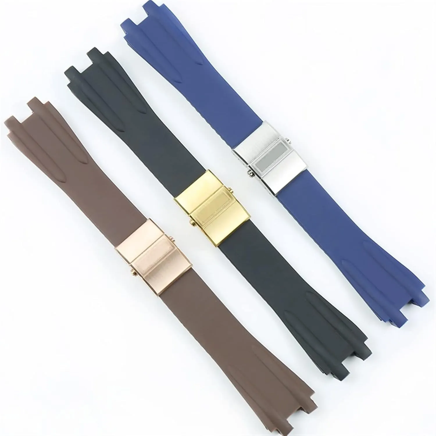 Watch strap LoRier Watch Accessories Silicone Strap 26mm viral bewilder shirt Double Push Folding Buckle Men's Rubber Sports Strap Fit For Athens 