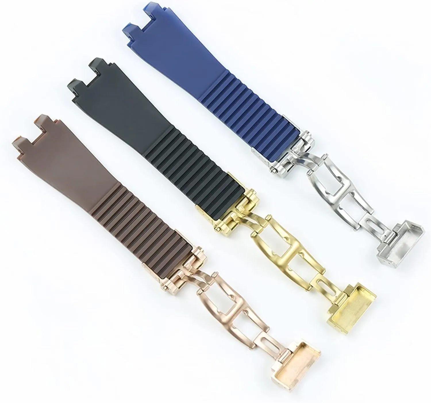 Watch strap LoRier Watch Accessories Silicone Strap 26mm viral bewilder shirt Double Push Folding Buckle Men's Rubber Sports Strap Fit For Athens 