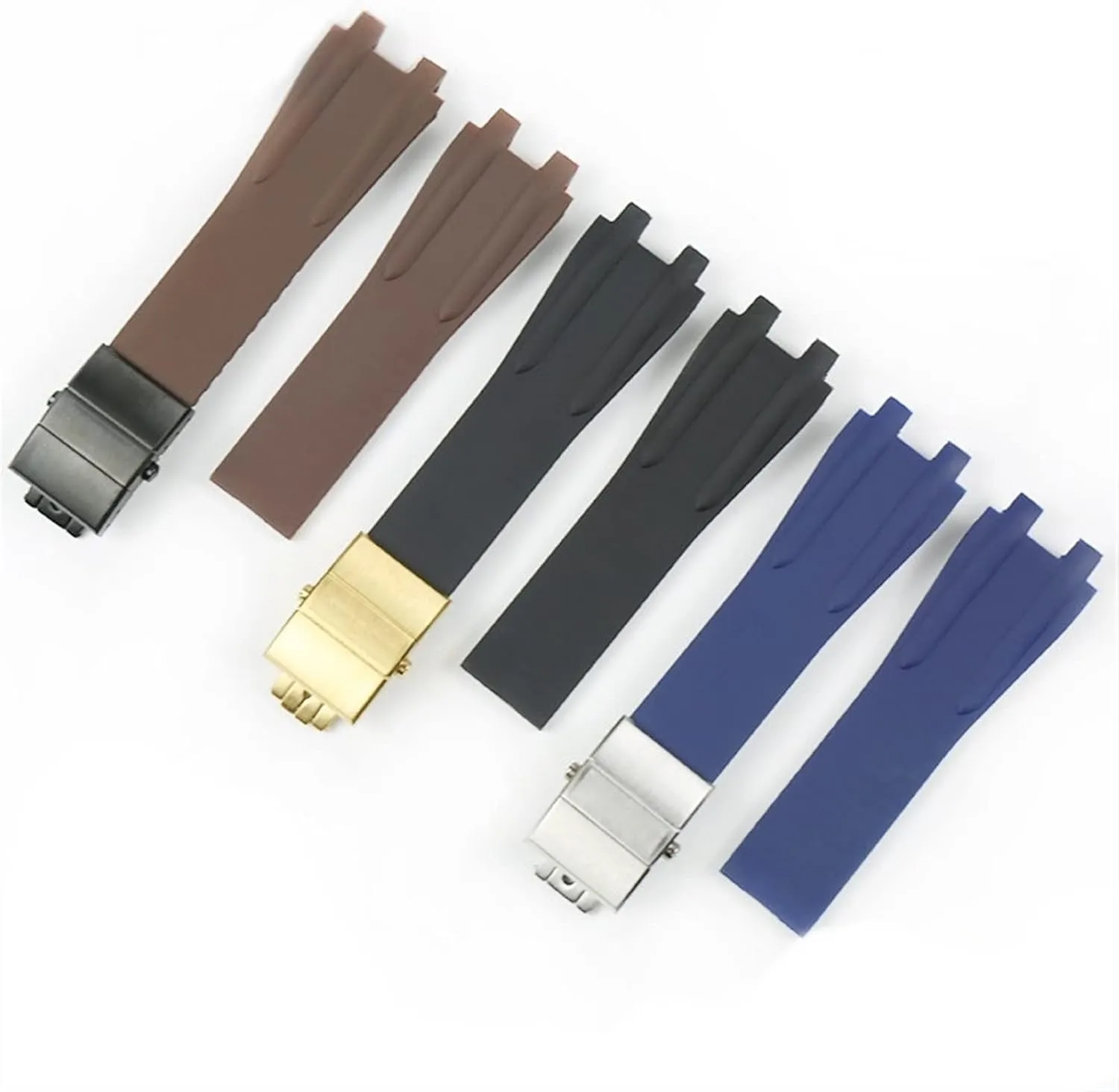 Watch strap LoRier Watch Accessories Silicone Strap 26mm viral bewilder shirt Double Push Folding Buckle Men's Rubber Sports Strap Fit For Athens 