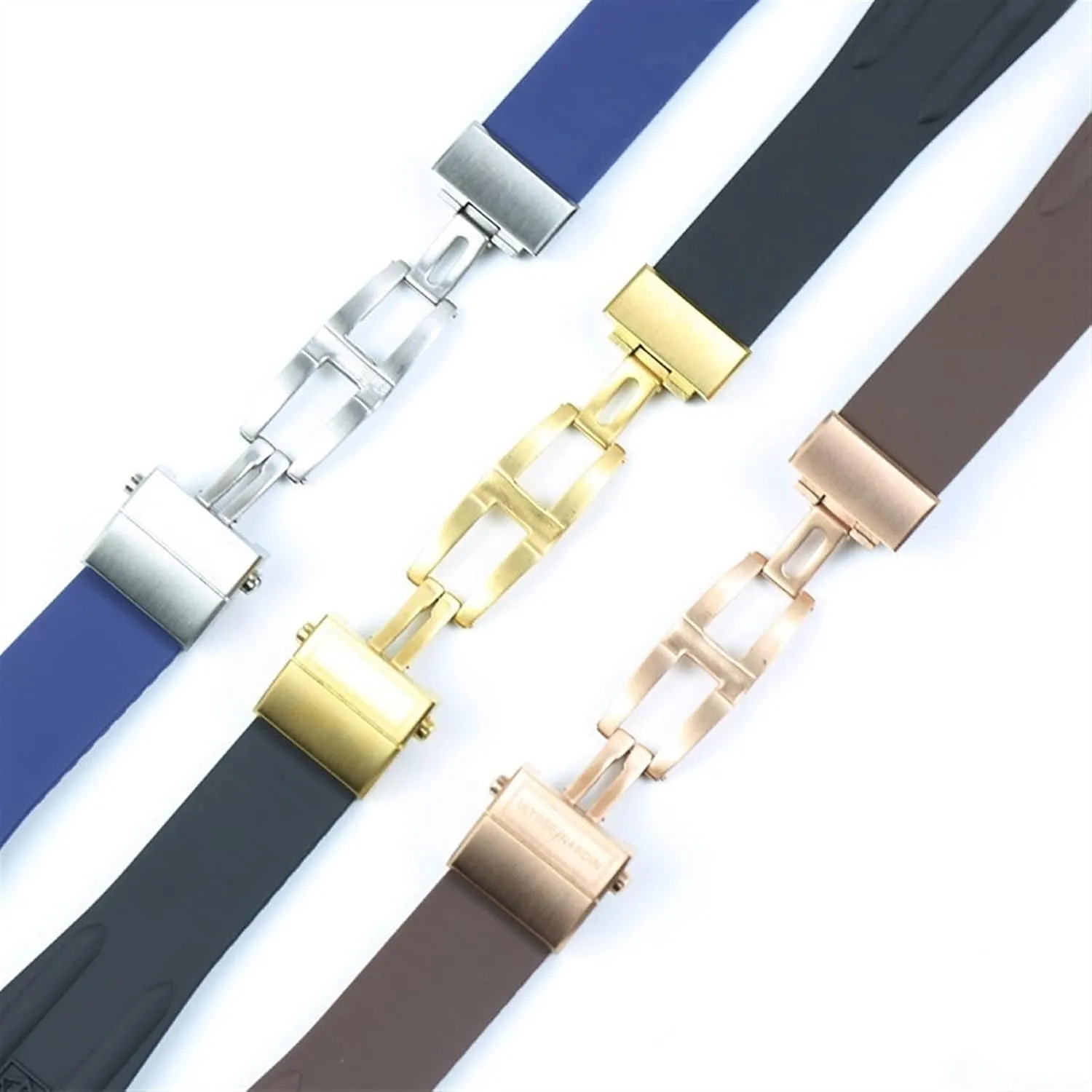 Watch strap LoRier Watch Accessories Silicone Strap 26mm viral bewilder shirt Double Push Folding Buckle Men's Rubber Sports Strap Fit For Athens 