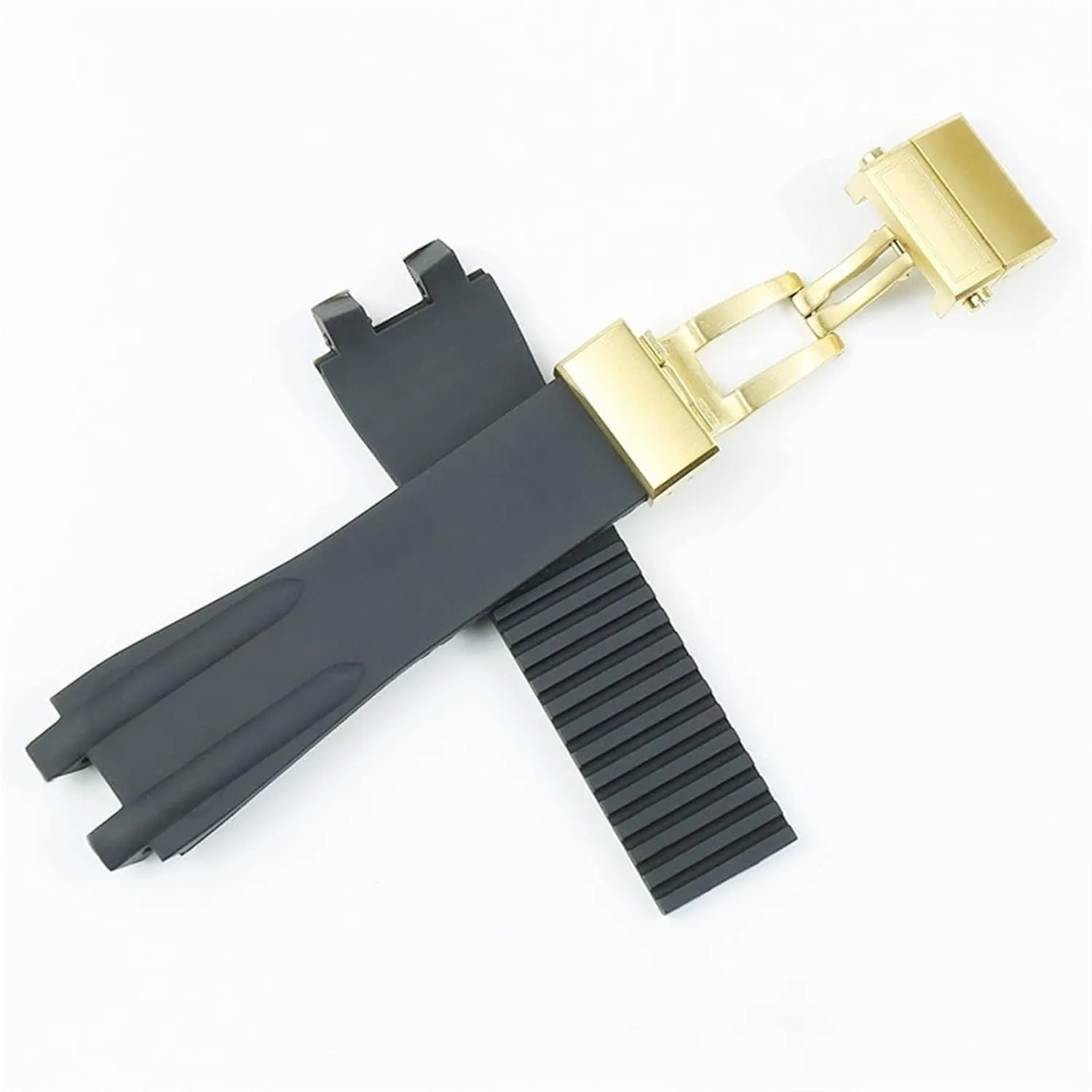 Watch strap LoRier Watch Accessories Silicone Strap 26mm viral bewilder shirt Double Push Folding Buckle Men's Rubber Sports Strap Fit For Athens 