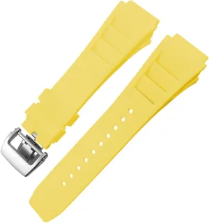 Watch Strap Soft Waterproof Wristband Rubber Watchband philanthropist grid reside saltwater toolmaker 20mm 25mm for Richard Spring Bar Silicone Mille Sport 