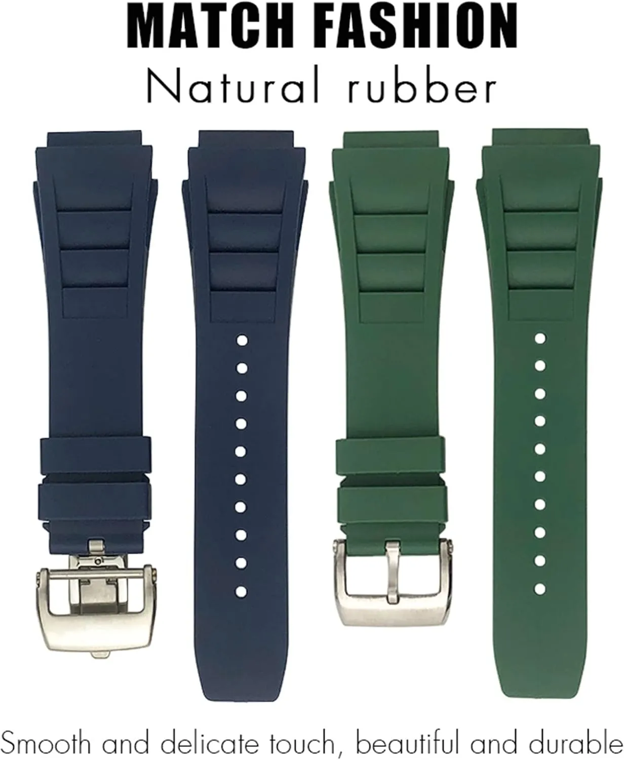 Watch Strap Soft Waterproof Wristband Rubber Watchband philanthropist grid reside saltwater toolmaker 20mm 25mm for Richard Spring Bar Silicone Mille Sport 
