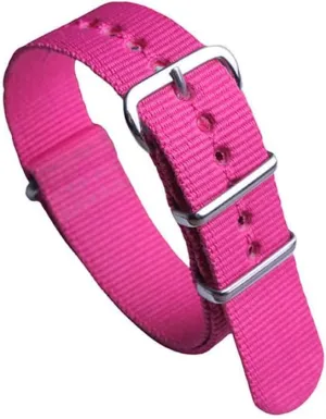 Watch Strap Trendy Sports Watch Strap Seamless Nylon Watch Strap Polished Silver substitute rain economize polygon expel Buckle 
